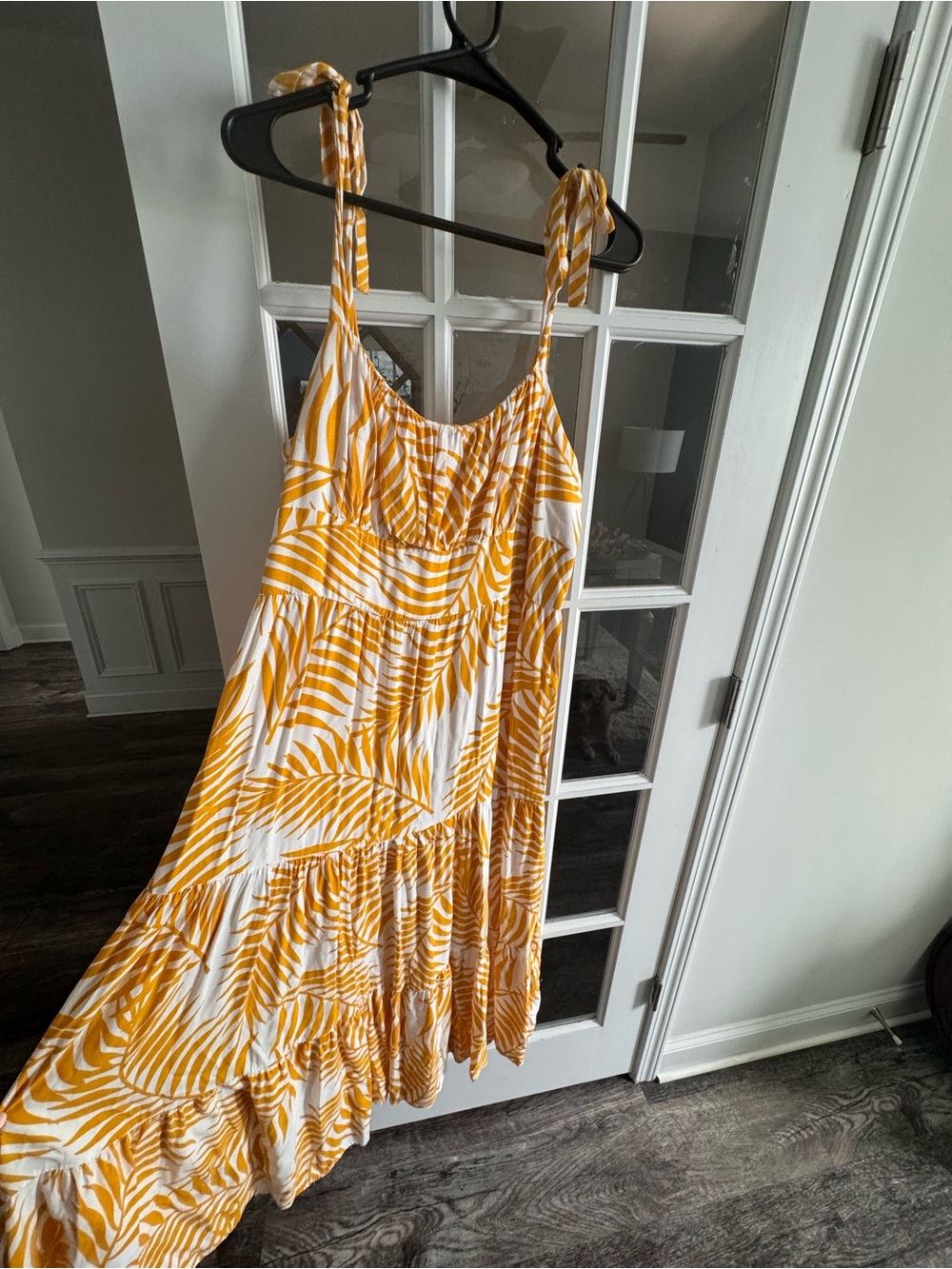 Sunshine Palm Tiered Maxi Dress XL